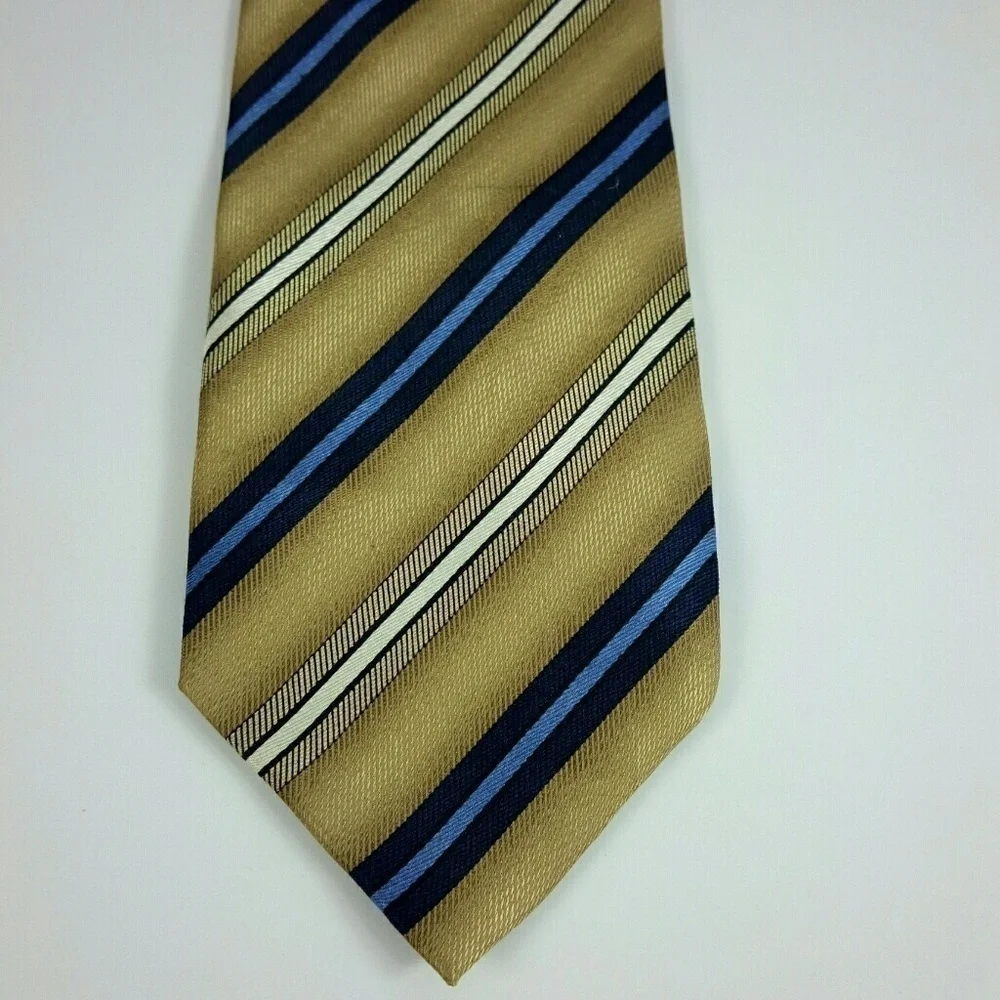 Croft & Barrow Gold Blue Neck Tie 4x66.5